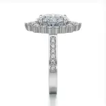 Pierścionek z owalnym diamentem białe złoto SBP_022